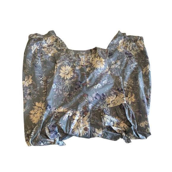 Laura Ashley Vintage Floral Cotton Jumpsuit - Picture 12 of 12